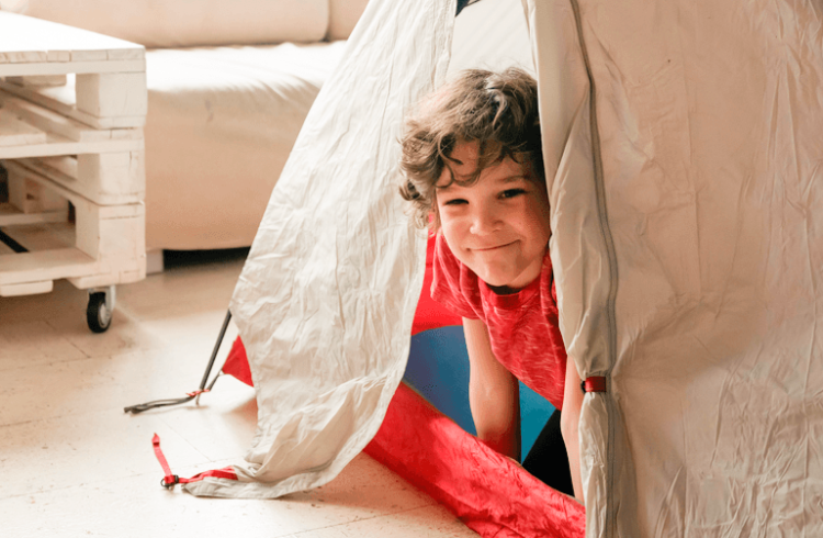 5 ideias para acampar em casa com as crianças | Sonhar e Morar