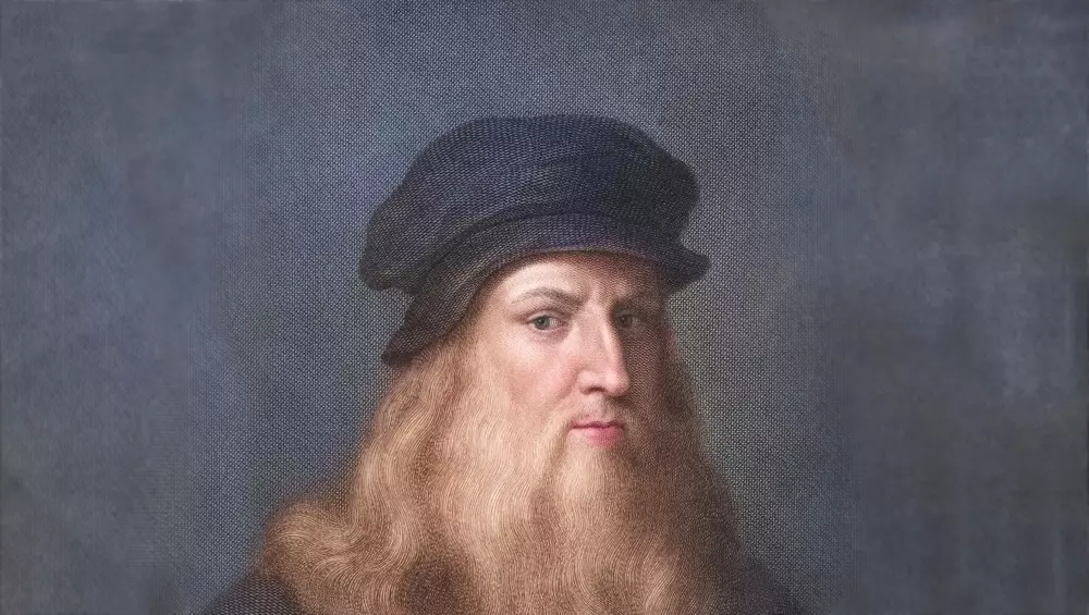 Retrato de Leonardo da Vinci, um dos mestres na aplicação da proporção áurea.